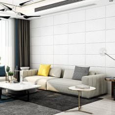 HOME & MARKER® 3D samoljepljive tapete set 5 komada, dekorativne zidne ploče otporne na vlagu | FORMWALL, bijela