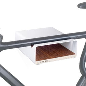 Parax S-Rack M zidni nosač za bicikl, 30 cm, bijela/orah