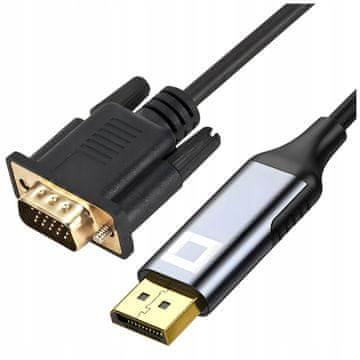 CO2 Co2 Displayport Vga Kabel Adapter Konverter Full Hd 60Hz 2M