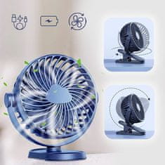 Cool Mango prijenosni stolni mini ventilator s tihim radom i 3 brzine, punjiva baterija - Minifan