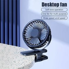 Cool Mango prijenosni stolni mini ventilator s tihim radom i 3 brzine, punjiva baterija - Minifan