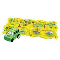 JOJOY® Interaktivna dječja slagalica željezničke pruge s dinosaurima, edukativni komplet 15 dijelova | ZOOMSTER Dinosaur