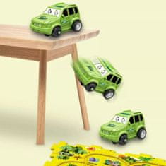 JOJOY® Interaktivna dječja slagalica željezničke pruge s dinosaurima, edukativni komplet 15 dijelova | ZOOMSTER Dinosaur