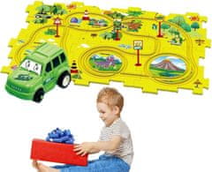 JOJOY® Interaktivna dječja slagalica željezničke pruge s dinosaurima, edukativni komplet 15 dijelova | ZOOMSTER Dinosaur