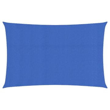 Vidaxl Jedro za zaštitu od sunca 160 g/m² pravokutno plavo 3x6 m HDPE