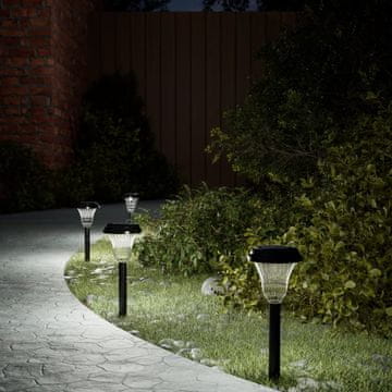 Vidaxl Solarne vrtne lampe s šiljkom, 12 kom, bijelo svjetlo