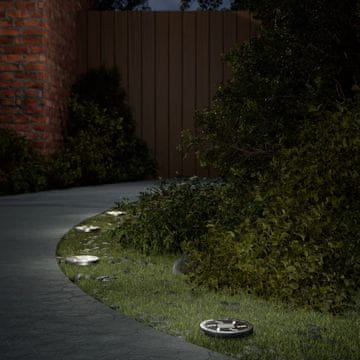 Vidaxl Solarne svjetiljke za pod s šiljcima, 4 kom, toplo bijela