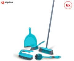Alpina set za čišćenje, 127,8x5,9x5,1cm, ABS+metal, 6/1