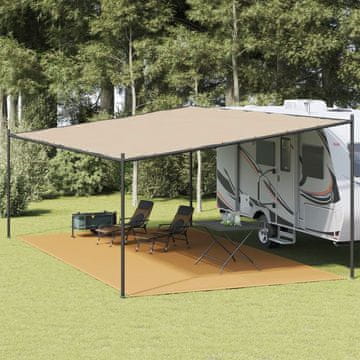 Vidaxl Prostirka za šator pijesak 400x700 cm HDPE