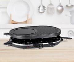 Alpina Grill električni roštilj, 1200 W, glatka + rebrasta ploča