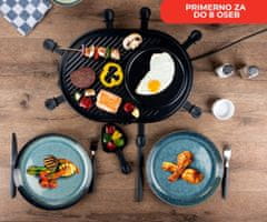 Alpina Grill električni roštilj, 1200 W, glatka + rebrasta ploča