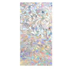 HOME & MARKER® Samoljepljiva dekorativna folija za prozore 200x45 cm s mavričnim efektom, zaštita od UVA i UVB zraka | PRISMWRAP