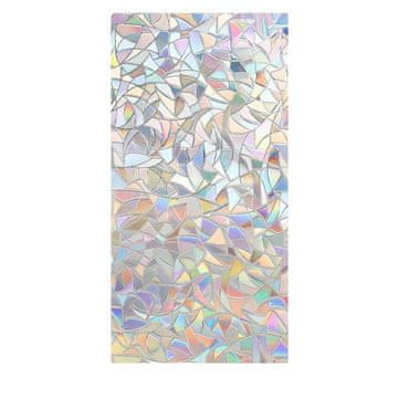 HOME & MARKER® Samoljepljiva dekorativna folija za prozore 200x45 cm s mavričnim efektom, zaštita od UVA i UVB zraka | PRISMWRAP