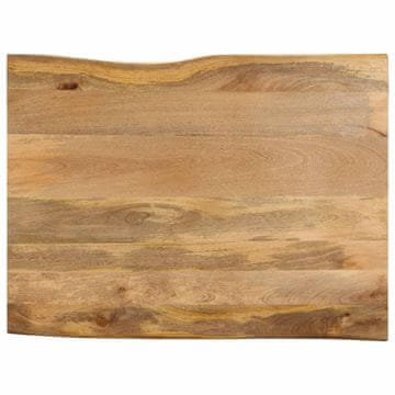 Vidaxl Ploča stola 90x80x3,8 cm Prirodni rub Masivno drvo manga