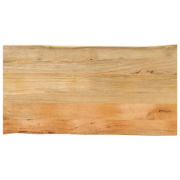 Vidaxl Ploča stola 110x60x3,8 cm Prirodni rub Masivno drvo manga