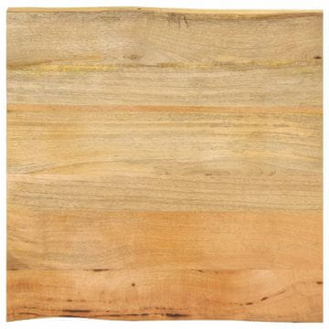 Vidaxl Ploča stola 80x80x3,8 cm Prirodni rub Masivno drvo manga