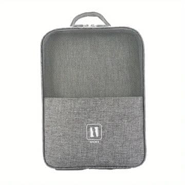 VIVVA® Putna torba za cipele 30x20x13 cm, vodootporna i kompaktna torba za obuću (siva) | SHOEPACK
