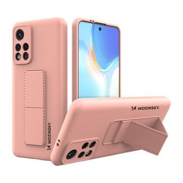 WOZINSKY Silikonska futrola s postoljem za Xiaomi Poco M4 Pro 5G, roza