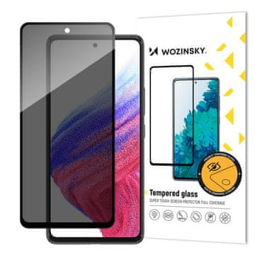 WOZINSKY Kaljeno zaštitno staklo za Samsung Galaxy A53 5G zaslon s Anti Spy filterom