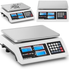 Steinberg Komercijalna vaga za trgovačke trgovine s LCD RS232 brojilom 3000 g / 0,05 g