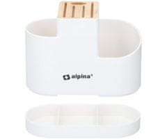 Alpina organizator za kuhinjski pribor, 25,5x21x12x5 cm, bijeli