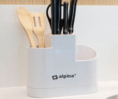 Alpina organizator za kuhinjski pribor, 25,5x21x12x5 cm, bijeli
