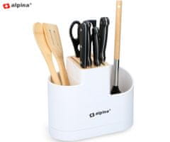Alpina organizator za kuhinjski pribor, 25,5x21x12x5 cm, bijeli