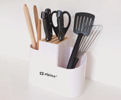 Alpina organizator za kuhinjski pribor, 25,5x21x12x5 cm, bijeli