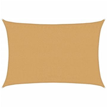 Vidaxl Jedro za zaštitu sunca 160 g/m² pravokutno pijeska 3,5x5m HDPE