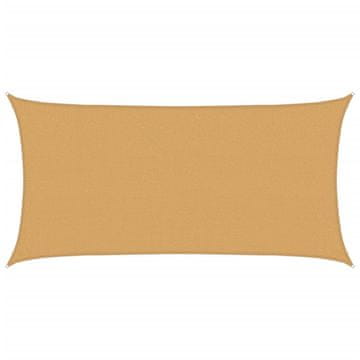 Vidaxl Jedro za zaštitu od sunca 160 g/m² pravokutno pijeska 2x4m HDPE