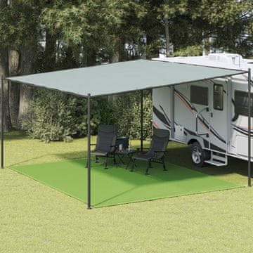 Vidaxl Prostirka za šator svijetlozelena 400x500 cm HDPE