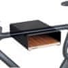 S-Rack M zidni nosač za bicikle, 30 cm, crna/orah