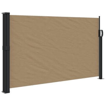 Vidaxl Uvlačiva bočna tenda 120 x 600 cm smeđesiva
