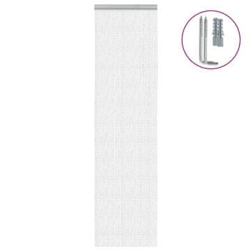 Vidaxl Lančana mreža protiv komaraca za vrata, 56x186 cm, aluminij