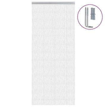 Vidaxl Mreža protiv komaraca za vrata, 90x200 cm, aluminij