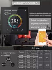 BOT WiFi sobni termostat Tuya RT1 16A crni