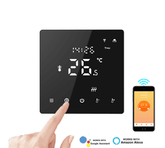 BOT WiFi sobni termostat Tuya RT4 3A crni