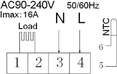 BOT WiFi sobni termostat Tuya RT5 16A bijeli