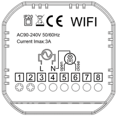BOT WiFi sobni termostat Tuya RT7 3A bijeli