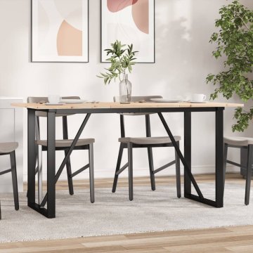 Vidaxl Blagovaonski stol s kvadratnim nogama, 160x80x75 cm