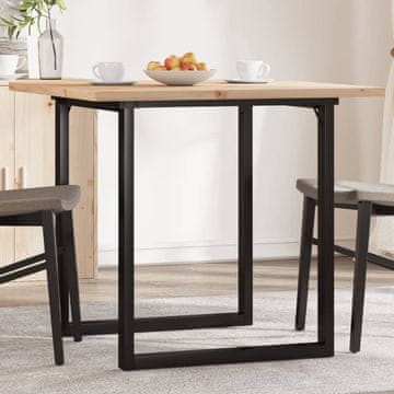 Vidaxl Blagovaonski stol s kvadratnim nogama 80x80x75,5 cm