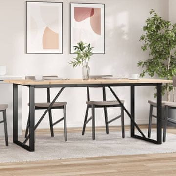 Vidaxl Blagovaonski stol s kvadratnim nogama 180x90x75,5 cm