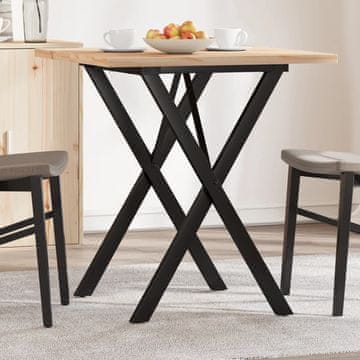 Vidaxl Blagovaonski stol s nogama u obliku slova X 70x70x75,5 cm
