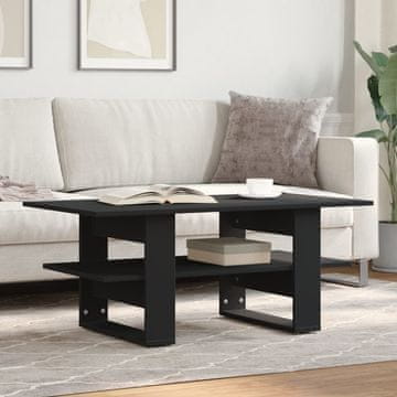 Vidaxl Klub stolić, crni, 102x55x42 cm, materijal na bazi drva