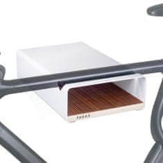 Parax S-Rack L zidni nosač za bicikle, 40 cm, bijela/orah