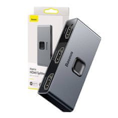 BASEUS Baseus Matrix Dvosmjerni razdjelnik / splitter HDMI, 2x1 / 1x2, 4K