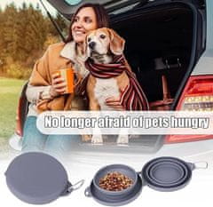 HARLEY® Prijenosna zdjela za pse i mačke – dvostruka, sklopiva posuda za vodu i hranu | WOOFDISH