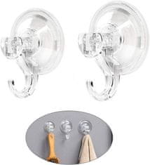 HOME & MARKER® Vakuumske kuke s usisnom čašicom, samoljepljive i višekratne za zid, kupaonicu i kuhinju 4 kom | QUICKGRIP