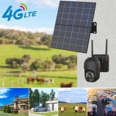 Secutek Solarna 4G PTZ kamera sa solarnim panelom SL200-4G
