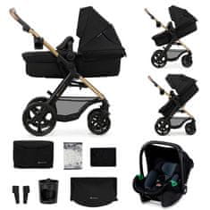 Kinderkraft Kočárek MOOV 2 3IN1 EVA WHEELS crna